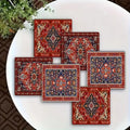 Set of wooden coasters
