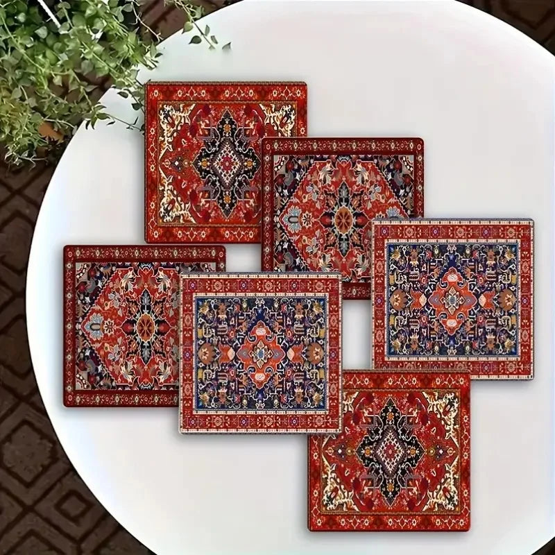 Set of wooden coasters