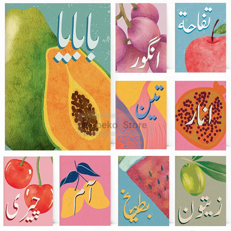 Urdu Fruit Poster
