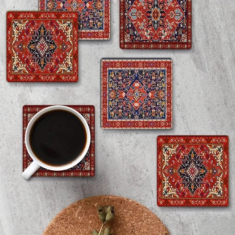 Set of wooden coasters